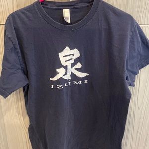 American Apparel Navy Blue T-Shirt Size L